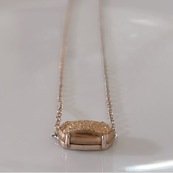 KENDRA SCOTT • Ever Rose Gold Drusy Pendant Necklace - Picture 4 of 9